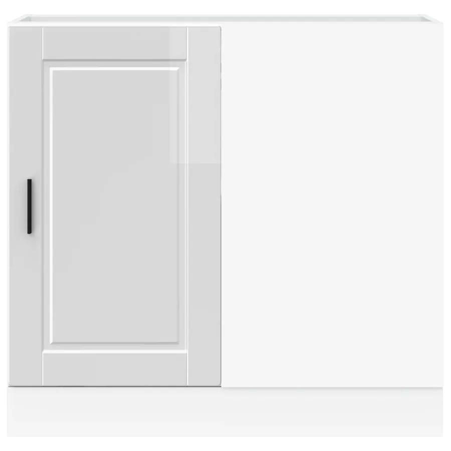 Meuble bas de cuisine « Porto » Bois d'ingénierie blanc brillant - 4
