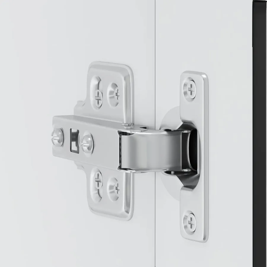 Armoire murale de cuisine avec porte en verre Porto noir - 8