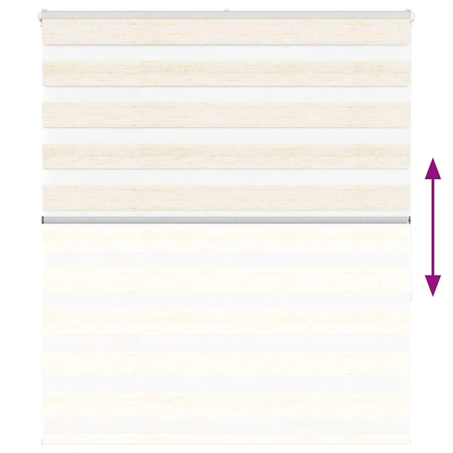 Store zèbre beige marbré largeur du tissu 115,9 cm polyester - 5