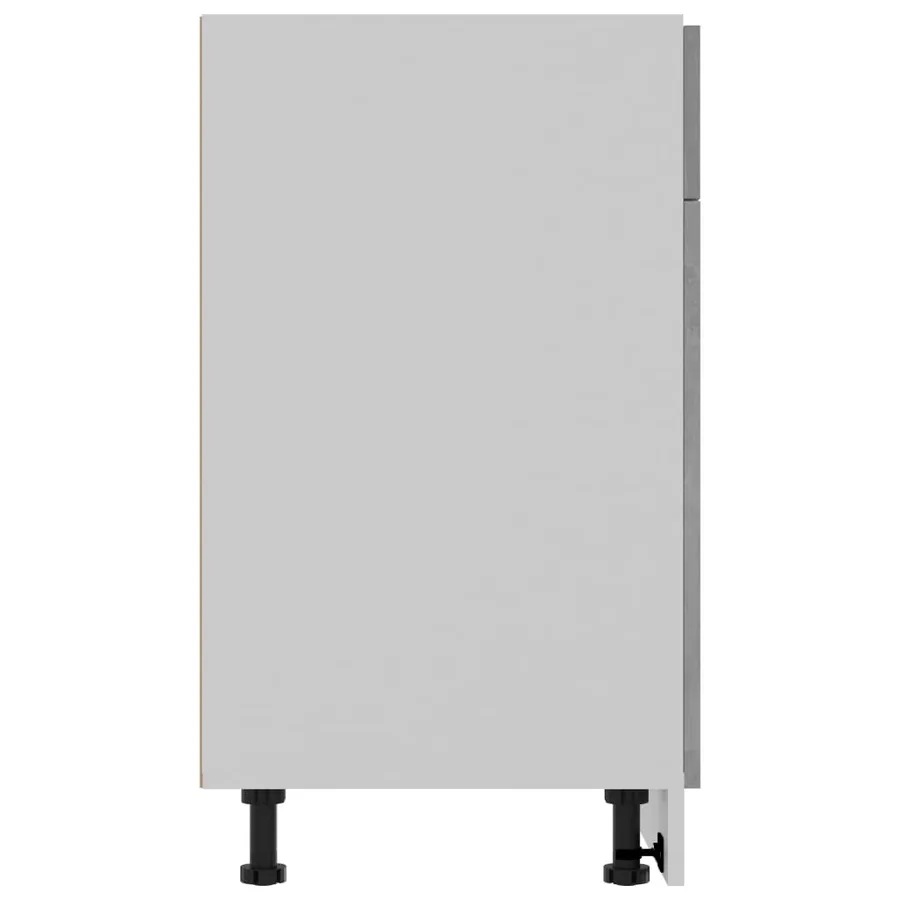 Armoire de plancher à tiroir Gris béton Bois d’ingénierie - 7