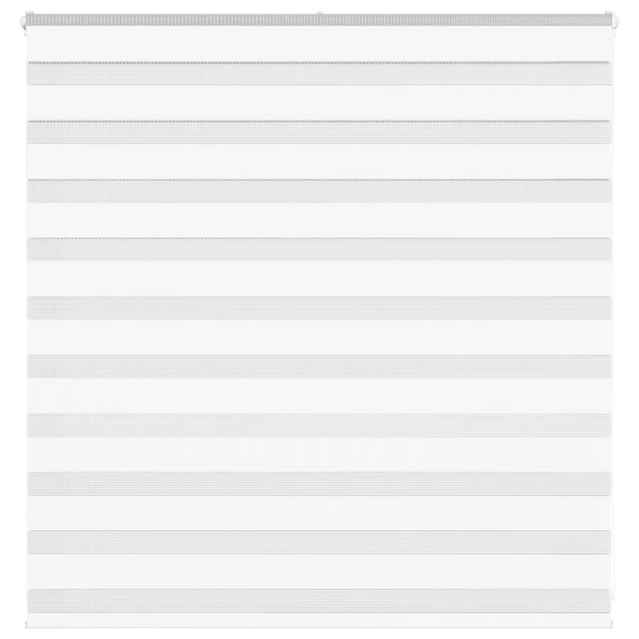 Store zèbre blanc 145x100 cm largeur du tissu 140,9cm polyester
