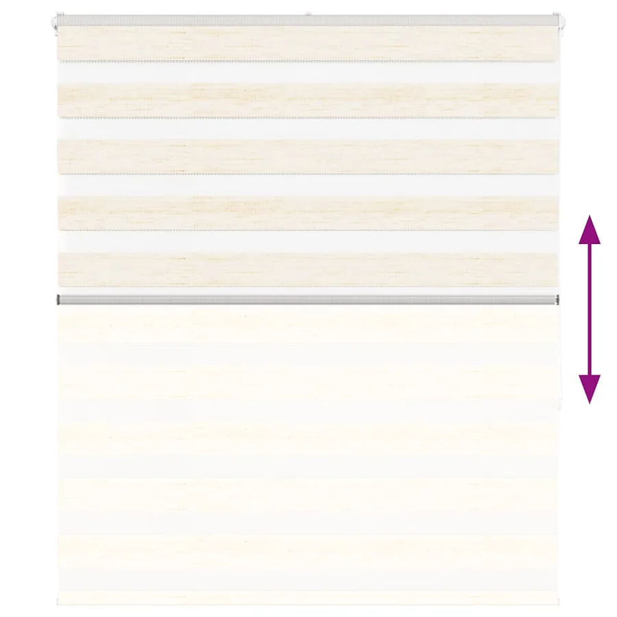 Store zèbre beige marbré largeur du tissu 125,9 cm polyester - 5
