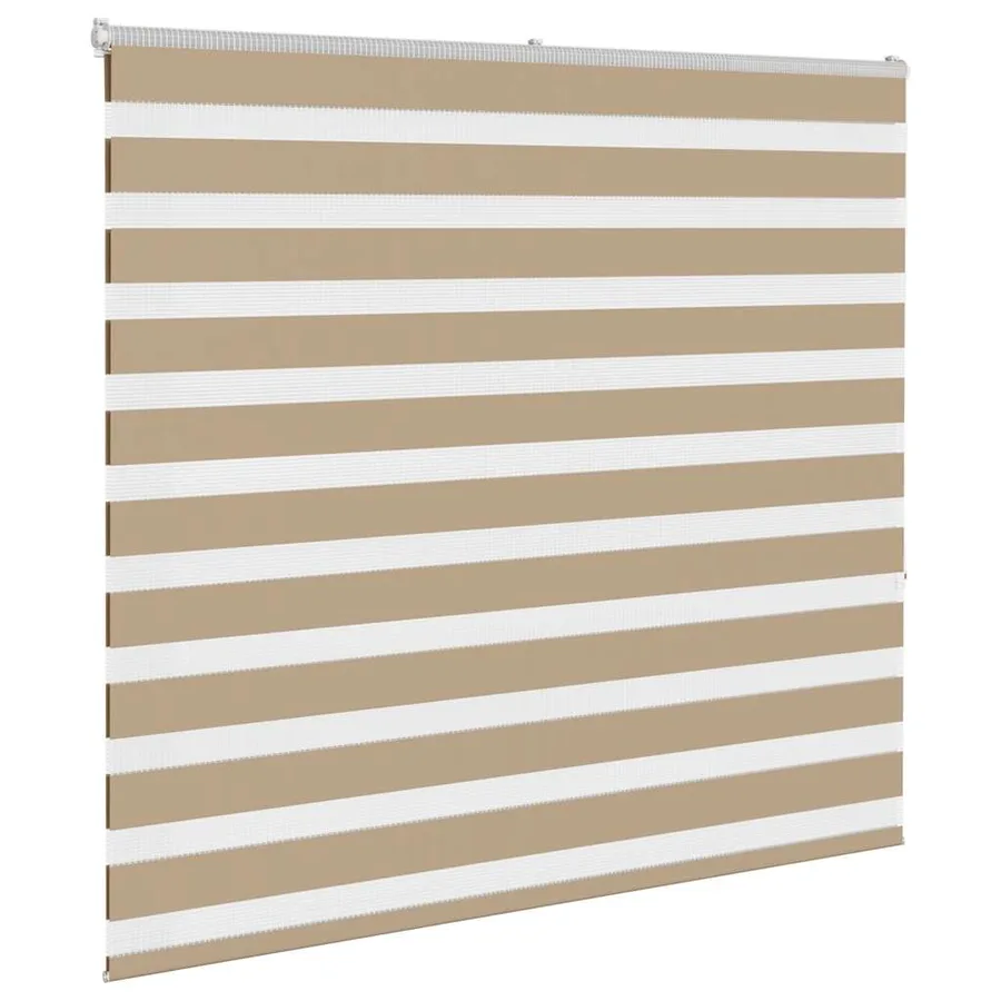 Store zèbre marron sable largeur du tissu 150,9 cm polyester - 3