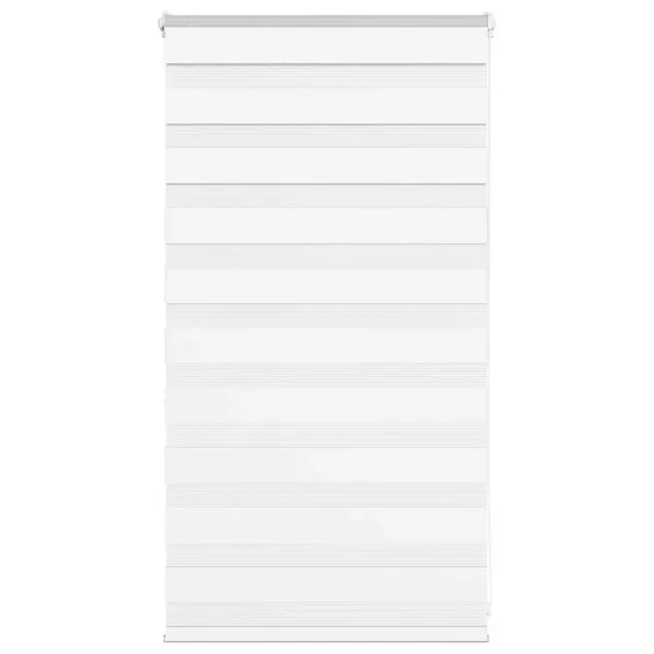 Store zèbre blanc 90x100 cm largeur du tissu 85,9 cm polyester