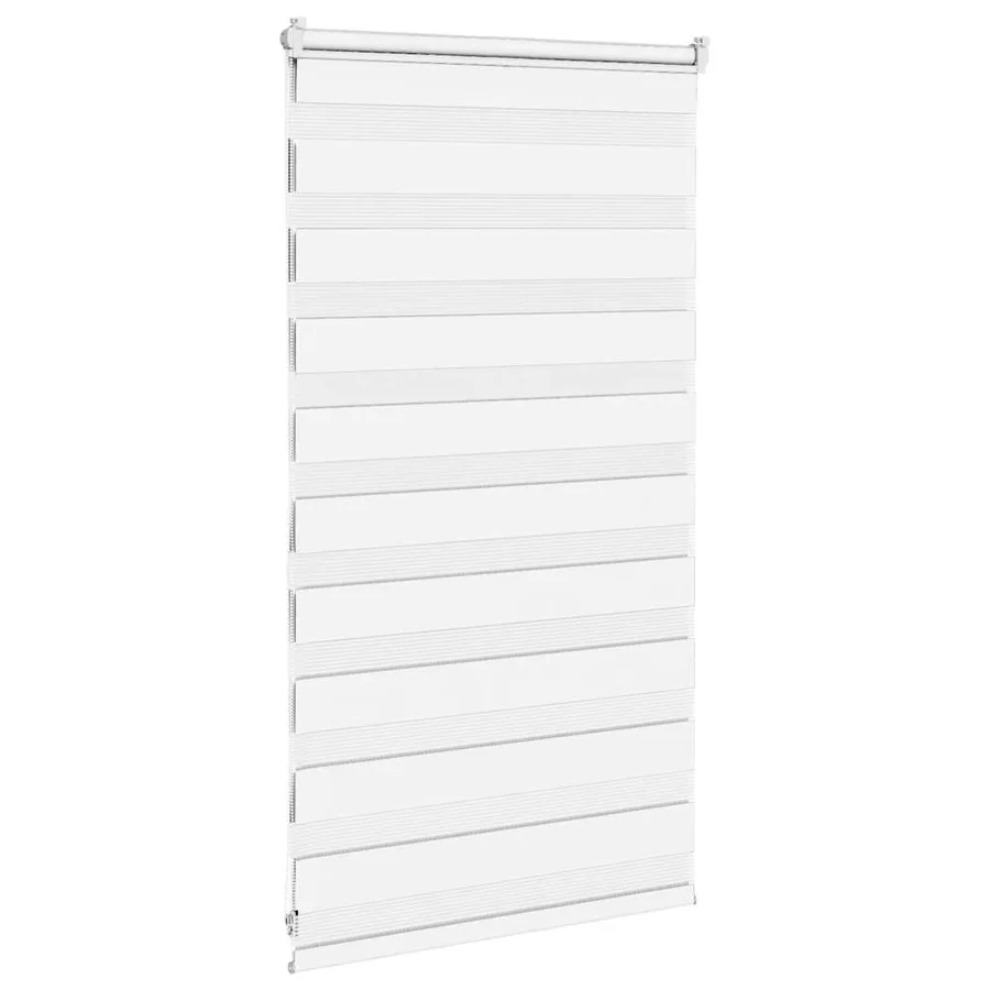 Store zèbre blanc 90x100 cm largeur du tissu 85,9 cm polyester - 4