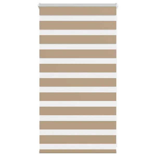 Store zèbre marron sable largeur du tissu 80,9 cm polyester