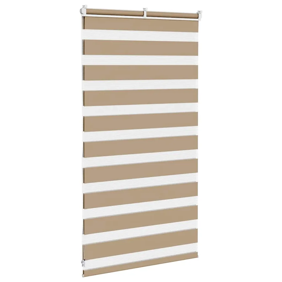 Store zèbre marron sable largeur du tissu 80,9 cm polyester - 4