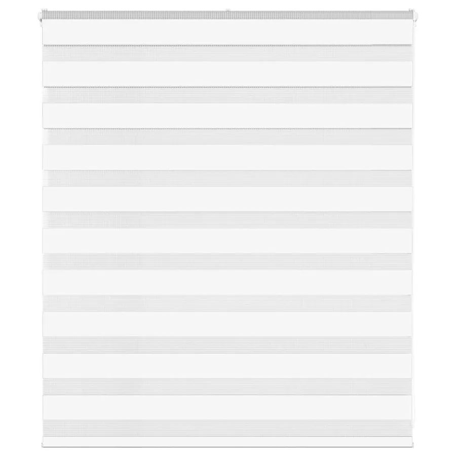 Store zèbre blanc 120x100 cm largeur du tissu 115,9cm polyester