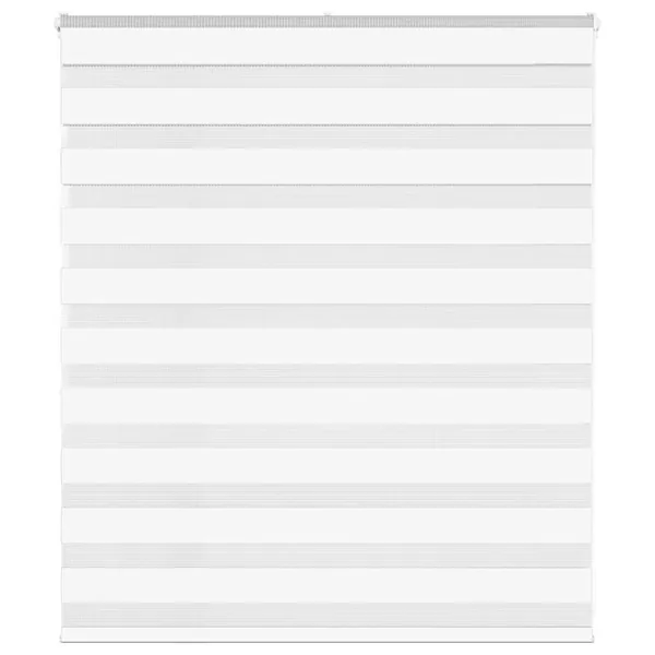 Store zèbre blanc 120x100 cm largeur du tissu 115,9cm polyester