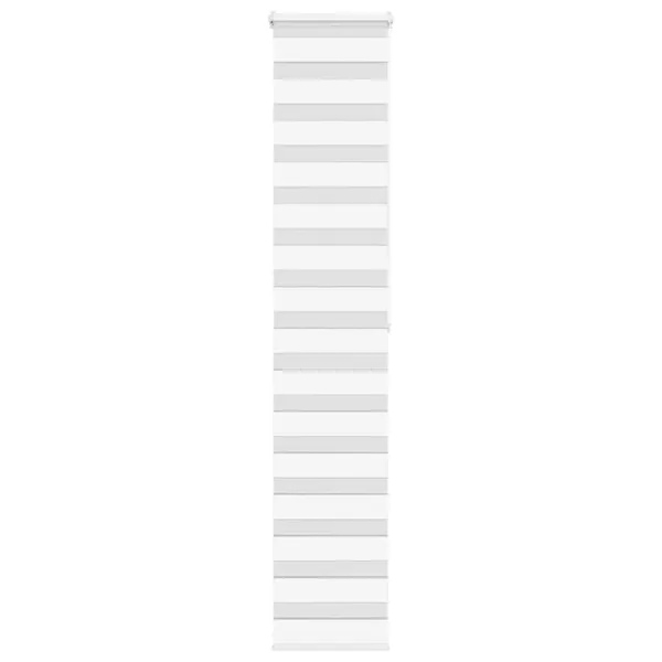 Store zèbre blanc 50x200 cm largeur du tissu 45,9 cm polyester