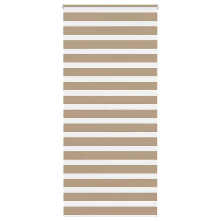 Store zèbre marron sable largeur du tissu 90,9 cm polyester