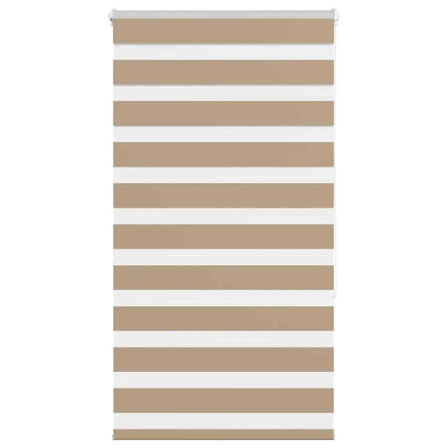 Store zèbre marron sable largeur du tissu 85,9 cm polyester
