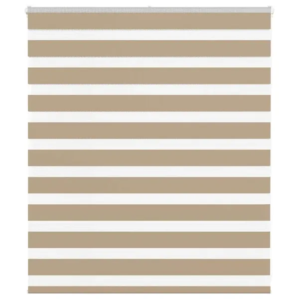 Store zèbre marron sable largeur du tissu 120,9 cm polyester