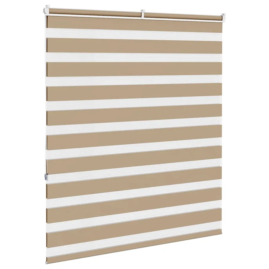 Store zèbre marron sable largeur du tissu 95,9 cm polyester - 4