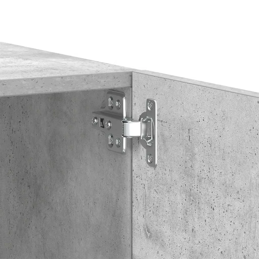 Meuble TV Gris béton 100x35x40 cm Bois d'ingénierie - 7