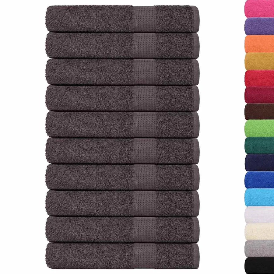 Serviettes de sauna FROGN 25 pcs anthracite 80x200 cm 360 g/m² - 2