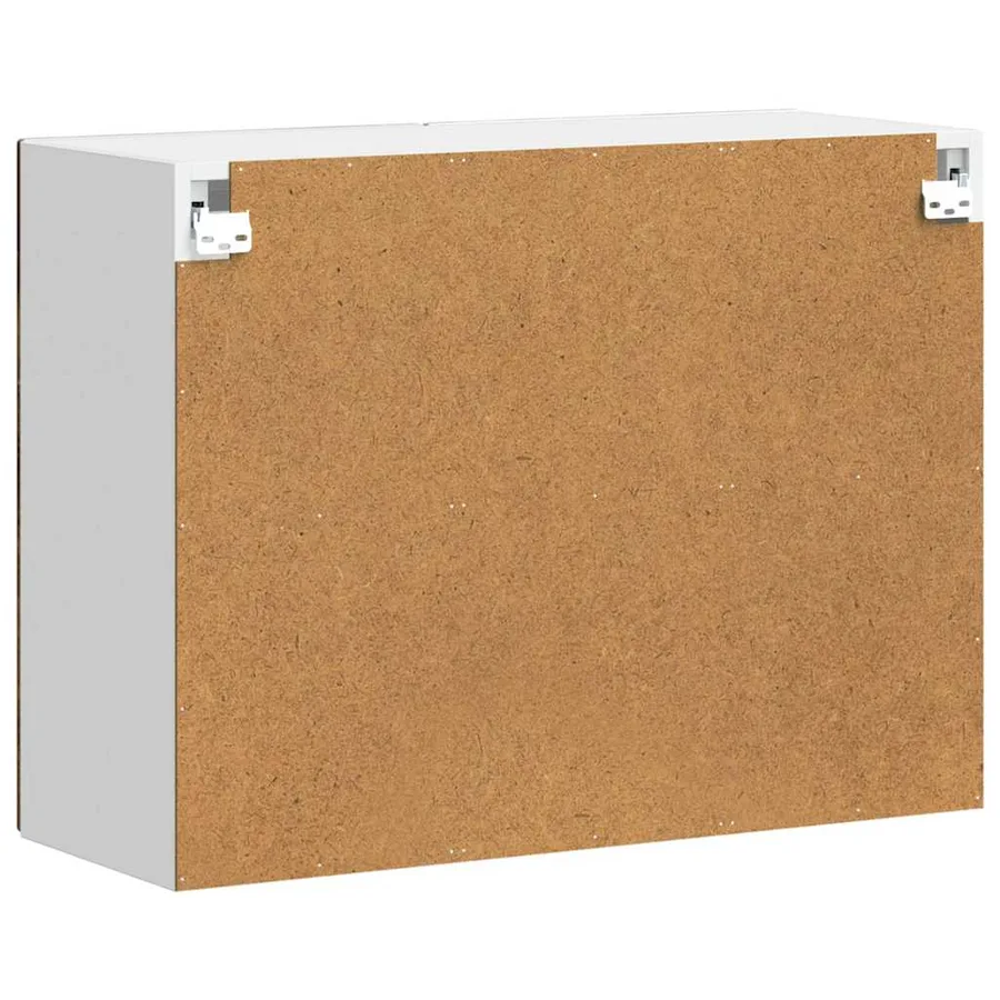Armoire murale de cuisine avec porte en verre Porto chêne fumé - 9