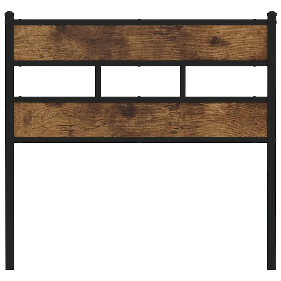 Tête de lit de remplacement chêne fumé 107 cm fer et bois d'ingénierie - 3