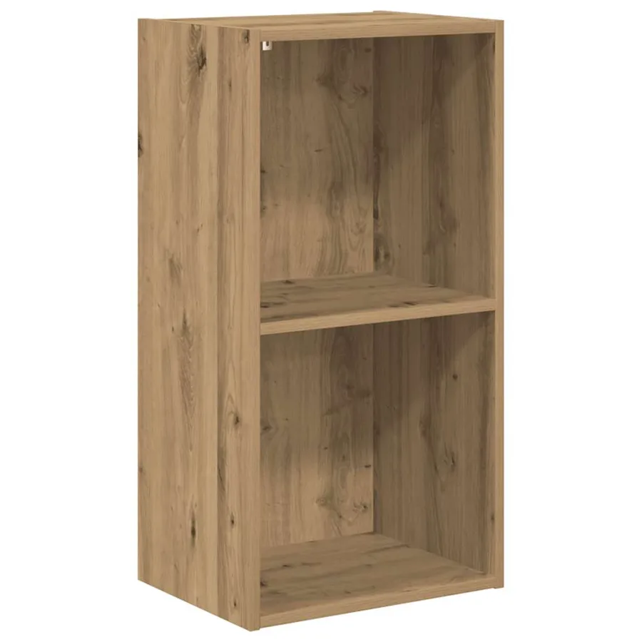 Bibliothèque chêne artisanal 40x30x77 cm bois d'ingénierie - 2
