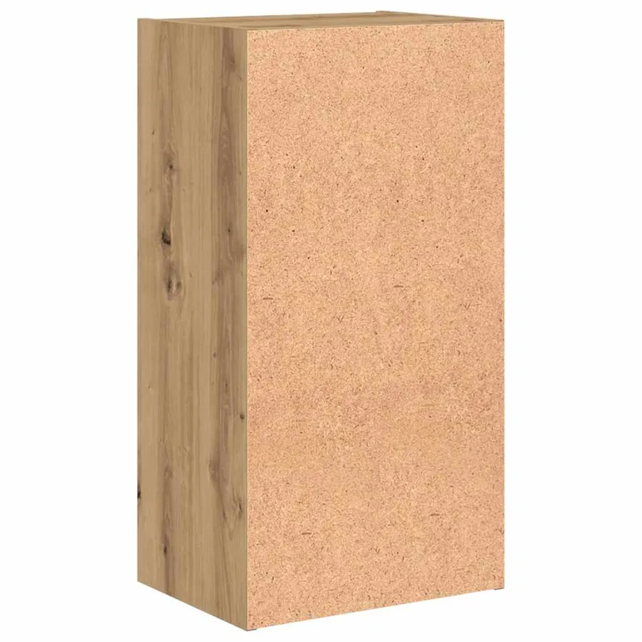 Bibliothèque chêne artisanal 40x30x77 cm bois d'ingénierie - 5