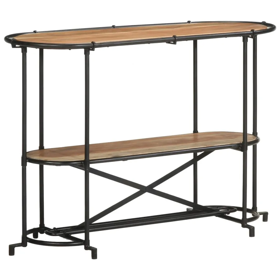 Table console 110x42x76 cm bois massif d'acacia - 3