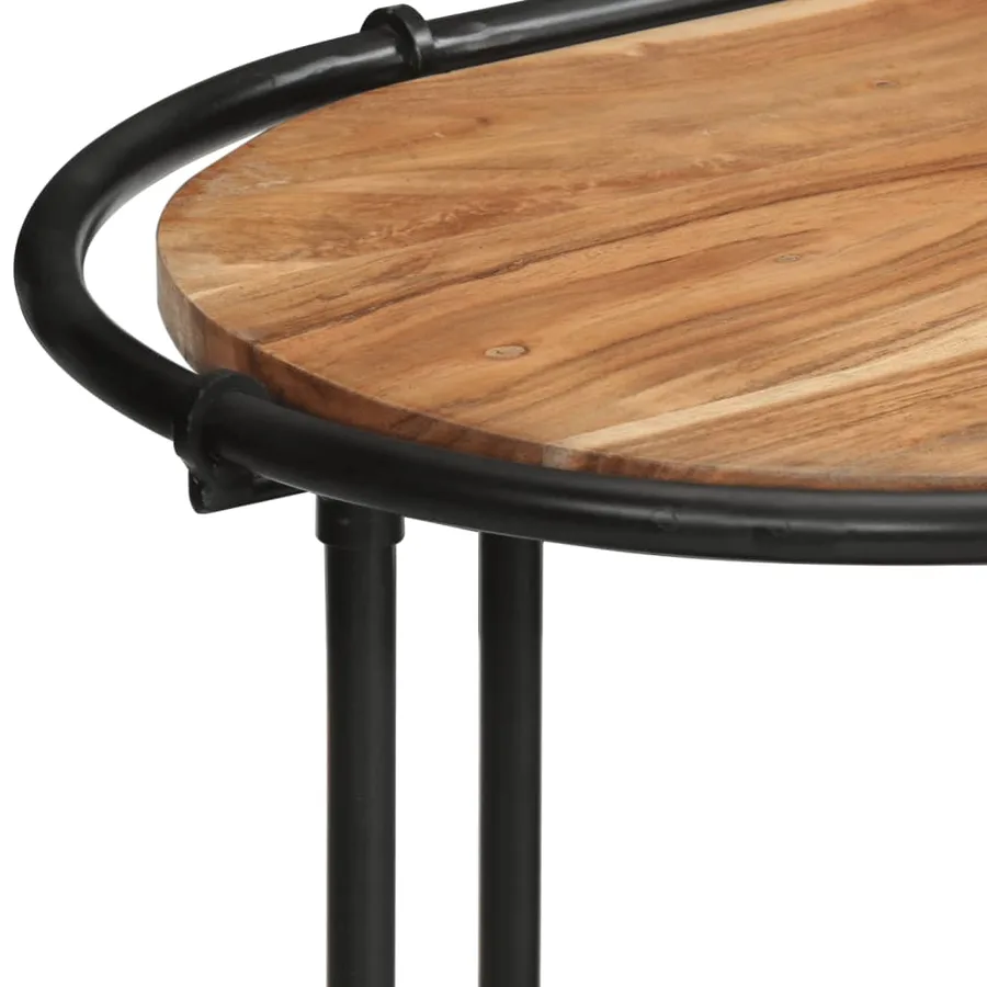 Table console 110x42x76 cm bois massif d'acacia - 6