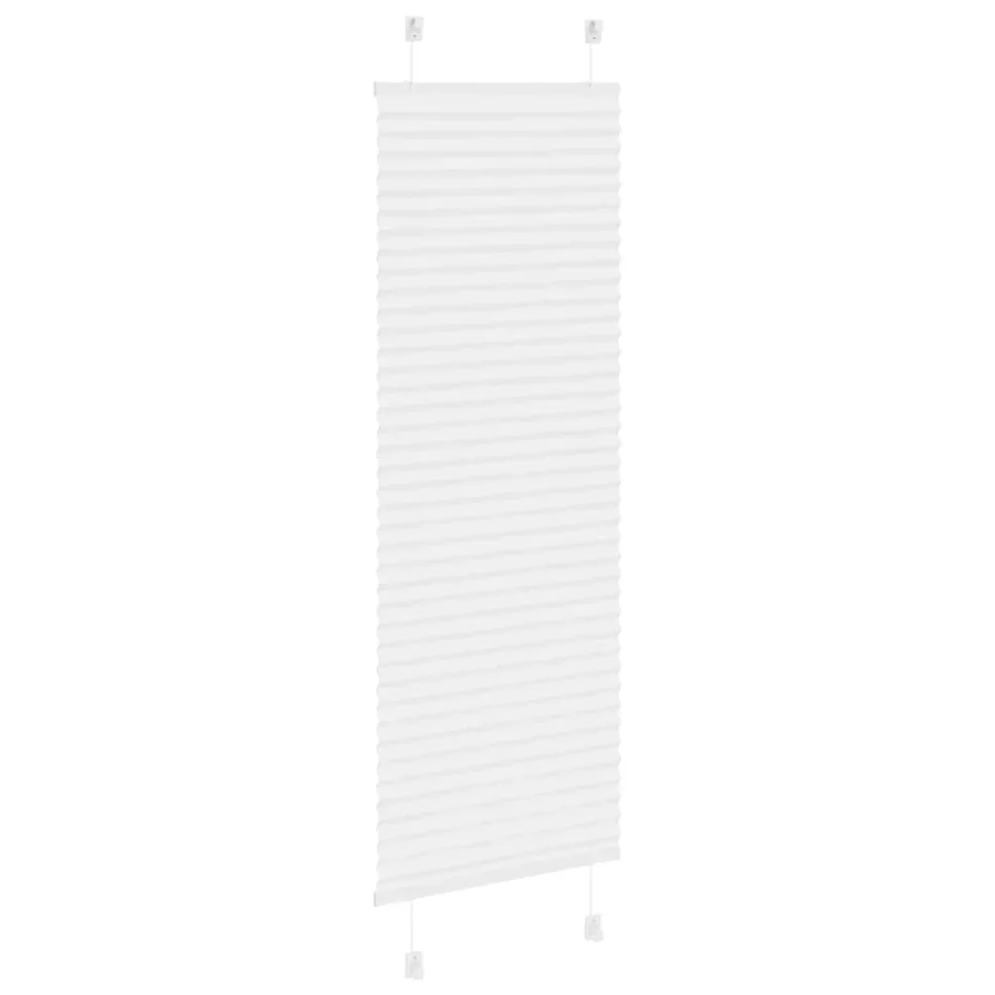 Store plissé blanc 40x100 cm largeur du tissu 39,4 cm polyester - 4