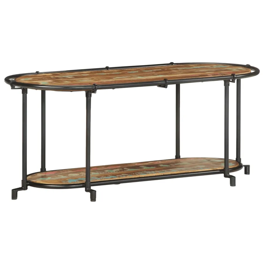 Meuble TV 100x42x40 cm Bois massif de récupération - 2