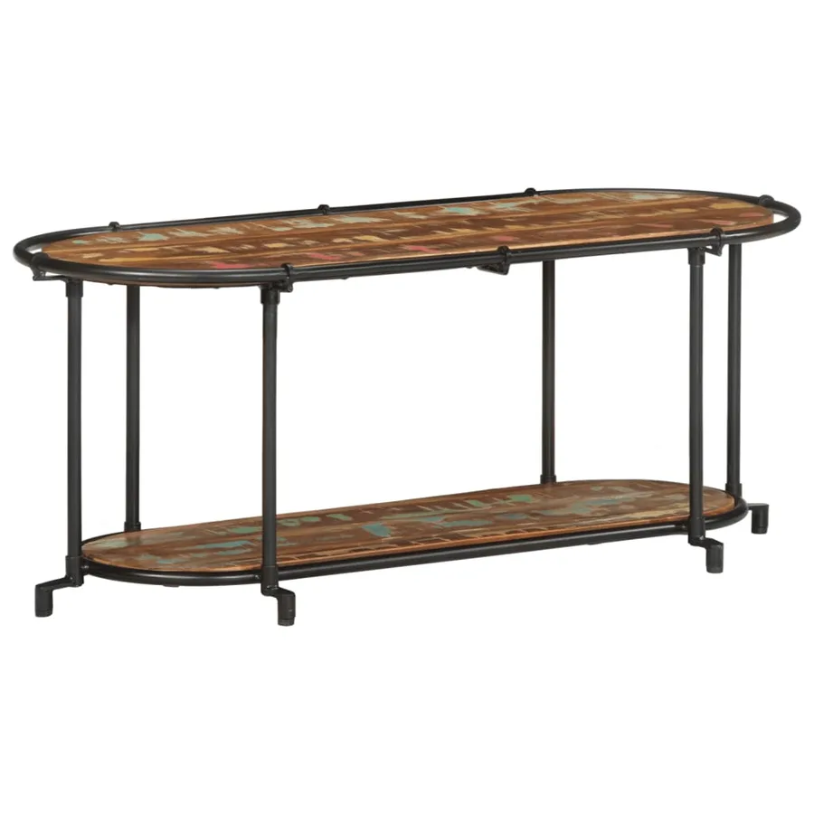 Meuble TV 100x42x40 cm Bois massif de récupération - 3