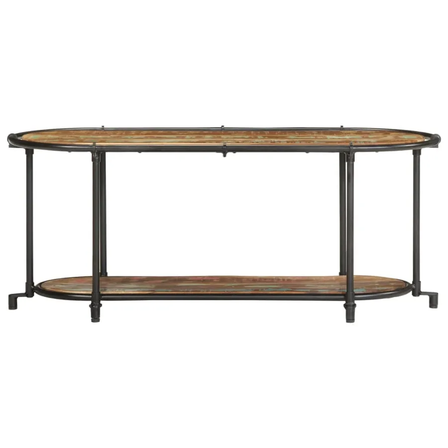 Meuble TV 100x42x40 cm Bois massif de récupération - 4