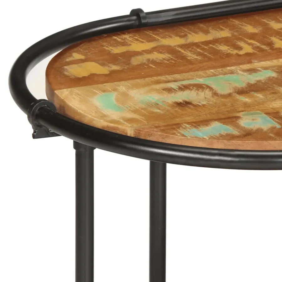 Meuble TV 100x42x40 cm Bois massif de récupération - 6