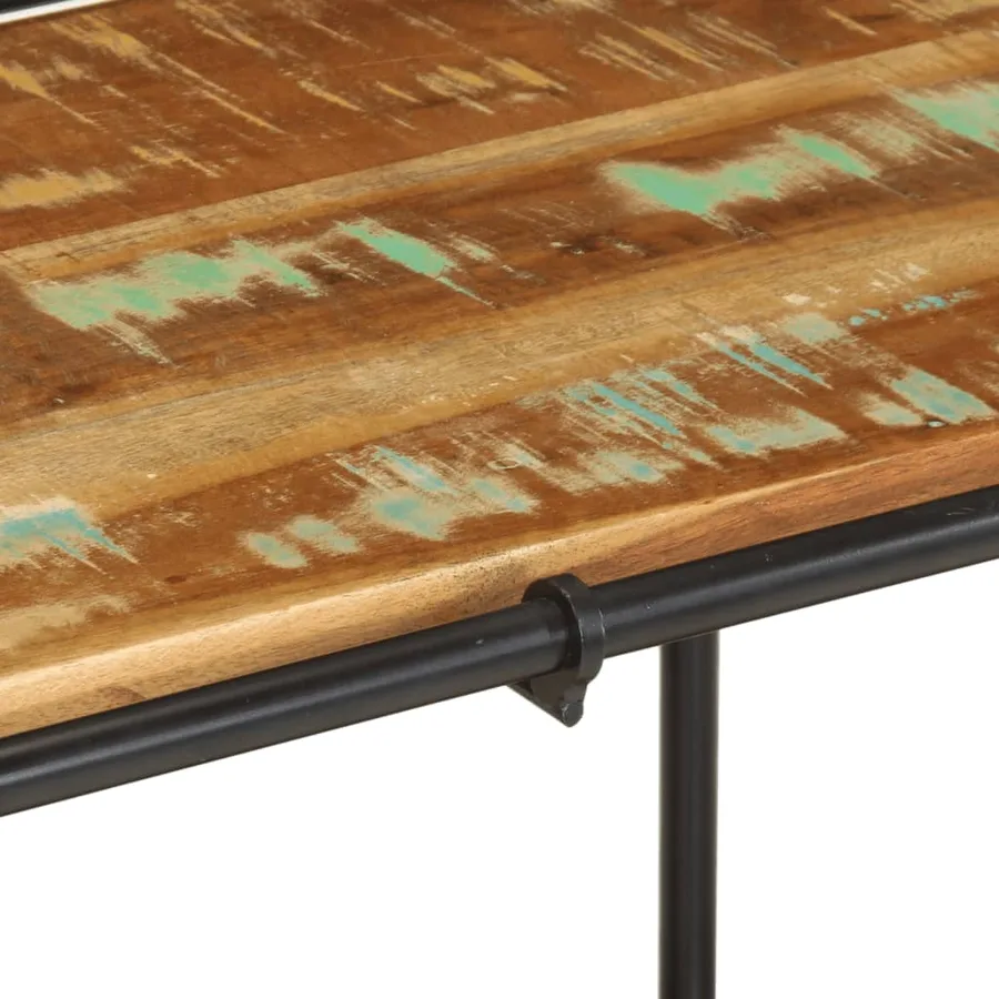 Meuble TV 100x42x40 cm Bois massif de récupération - 7