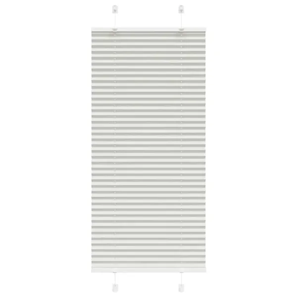 Store plissé gris clair 65x100 cm largeur du tissu 64,4 cm