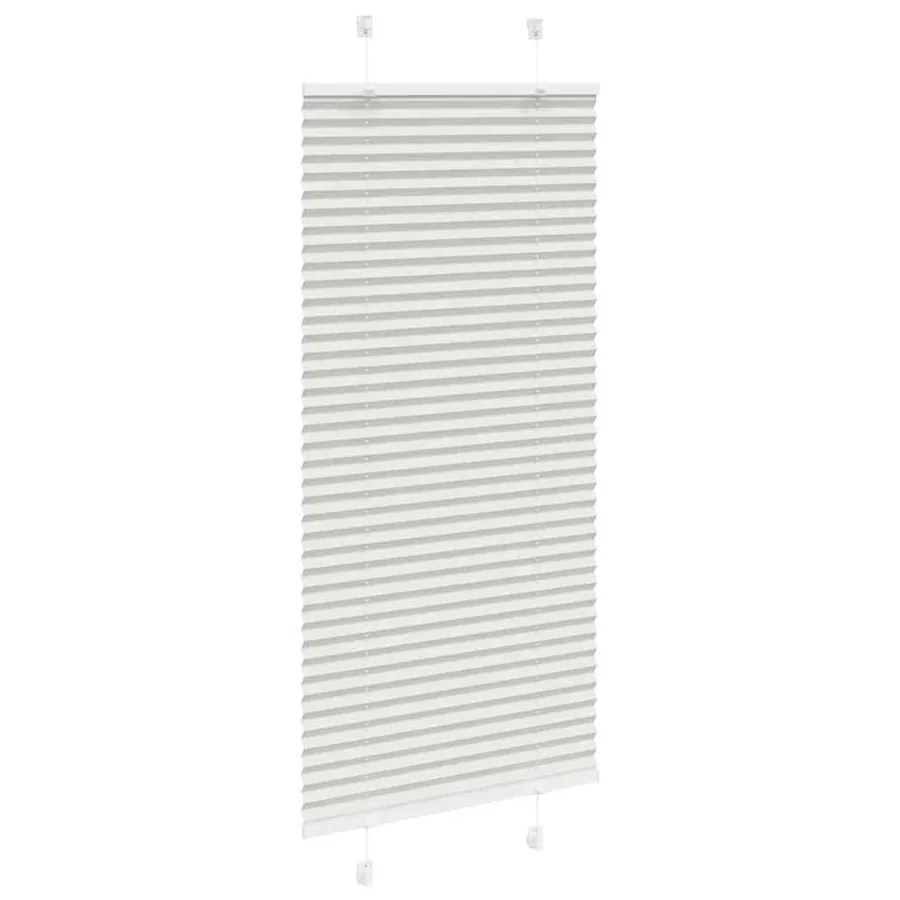 Store plissé gris clair 65x100 cm largeur du tissu 64,4 cm - 3