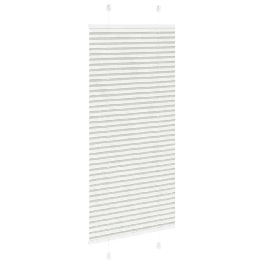Store plissé gris clair 65x100 cm largeur du tissu 64,4 cm - 4