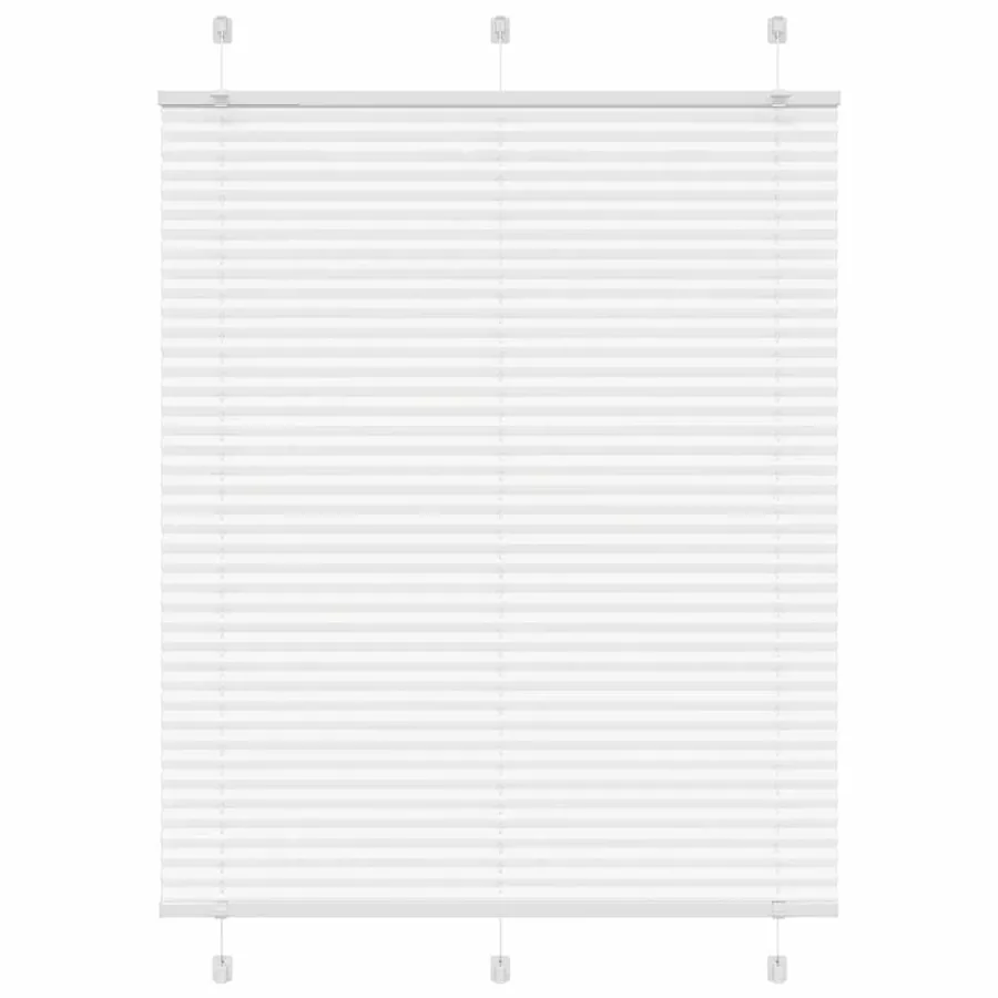 Store plissé blanc 105x100cm largeur du tissu 104,4cm polyester