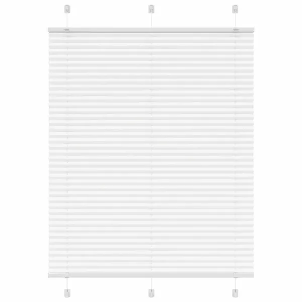 Store plissé blanc 105x100cm largeur du tissu 104,4cm polyester
