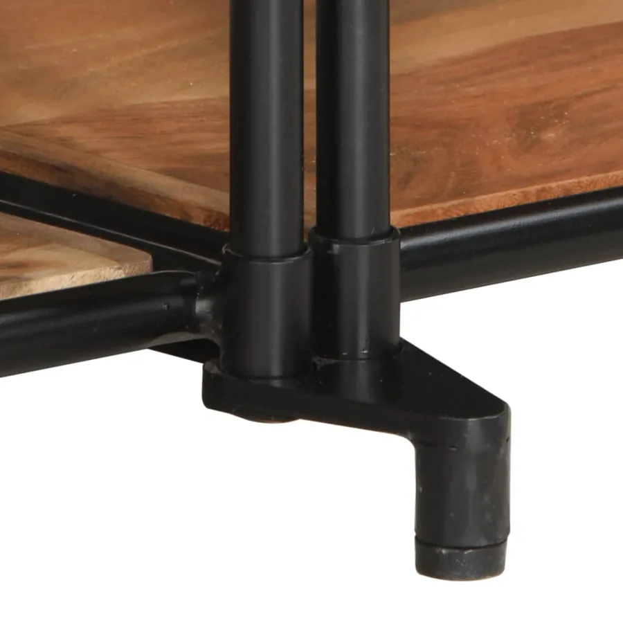 Meuble TV 160x42x40 cm bois d'acacia massif - 8