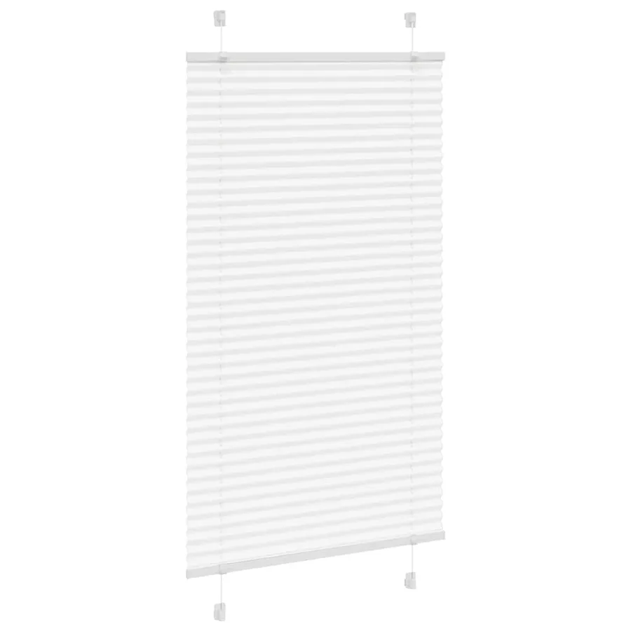 Store plissé blanc 75x100 cm largeur du tissu 74,4 cm polyester - 3