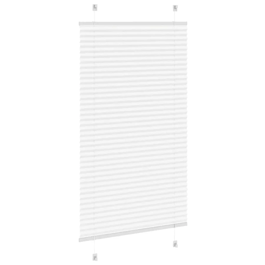 Store plissé blanc 75x100 cm largeur du tissu 74,4 cm polyester - 4