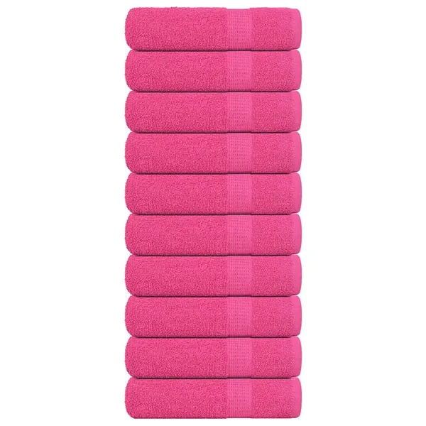 Serviettes de douche FROGN 10 pcs rose 70x140 cm 360 g/m²