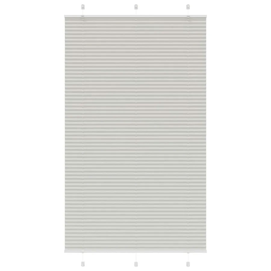 Store plissé gris clair 120x200cm largeur du tissu 119,4cm