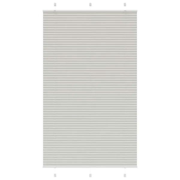 Store plissé gris clair 120x200cm largeur du tissu 119,4cm