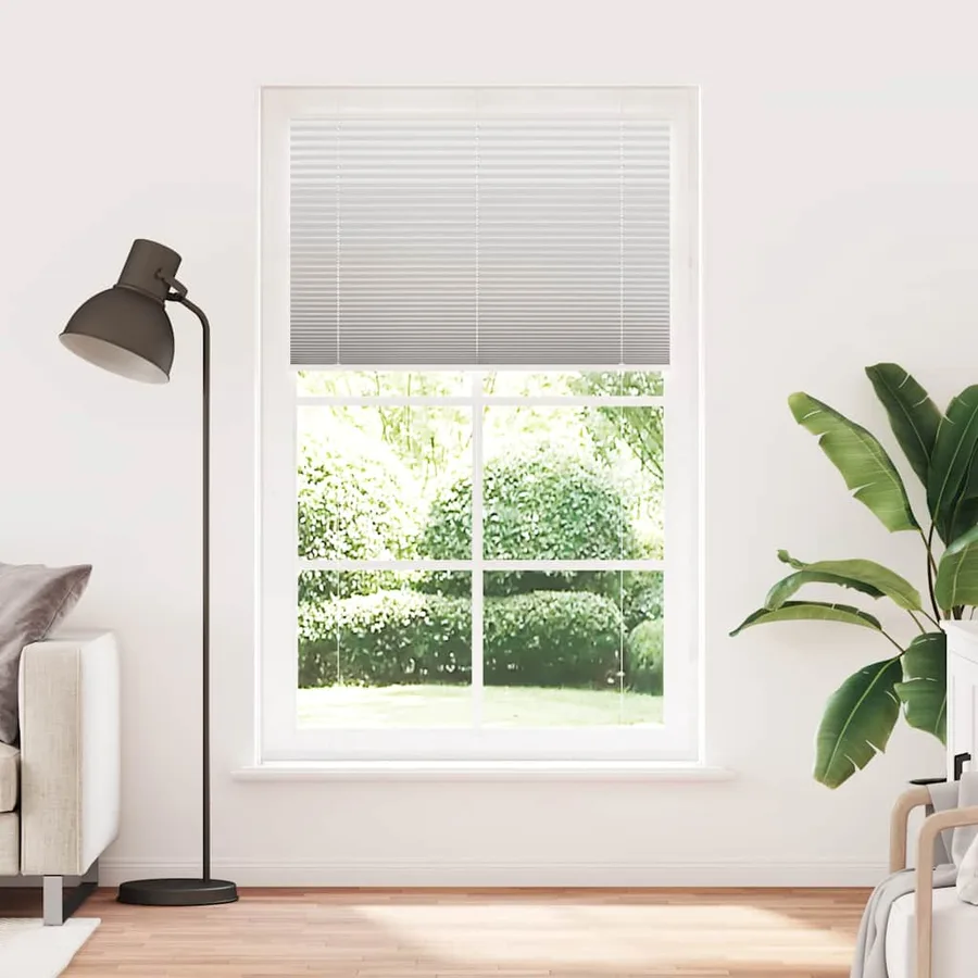 Store plissé gris clair 120x200cm largeur du tissu 119,4cm - 2