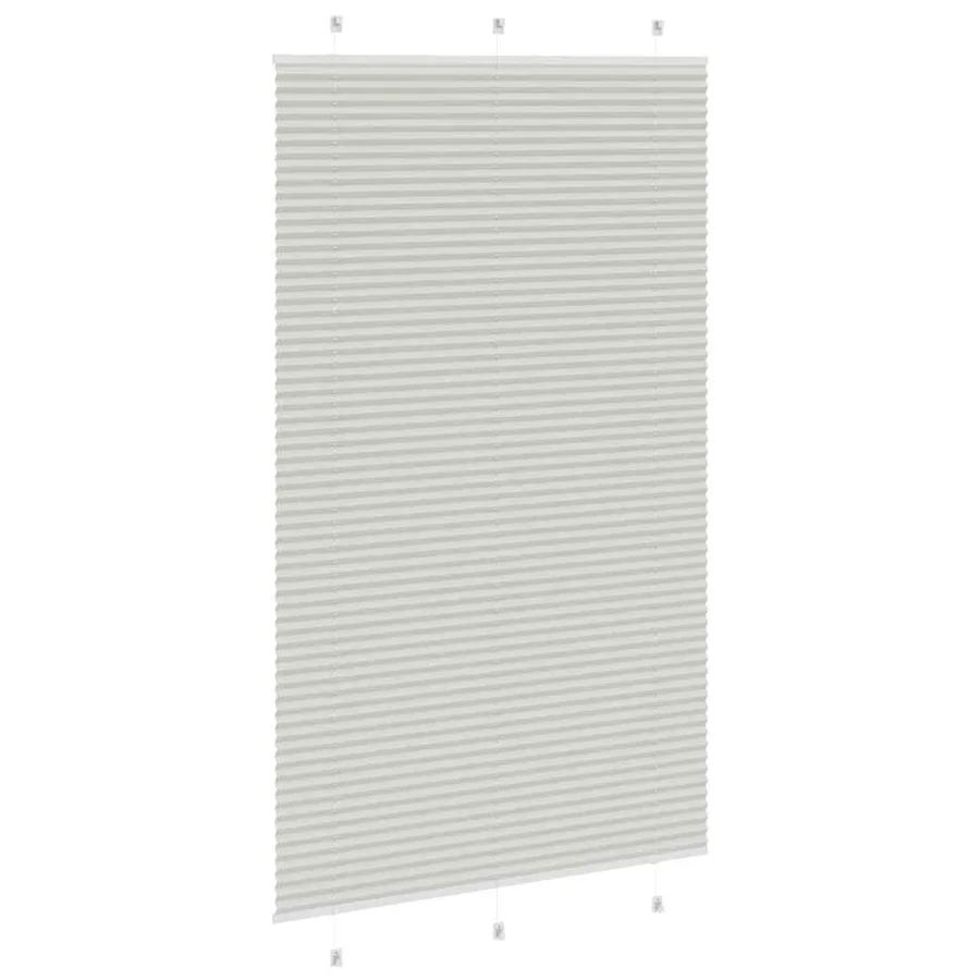 Store plissé gris clair 120x200cm largeur du tissu 119,4cm - 4
