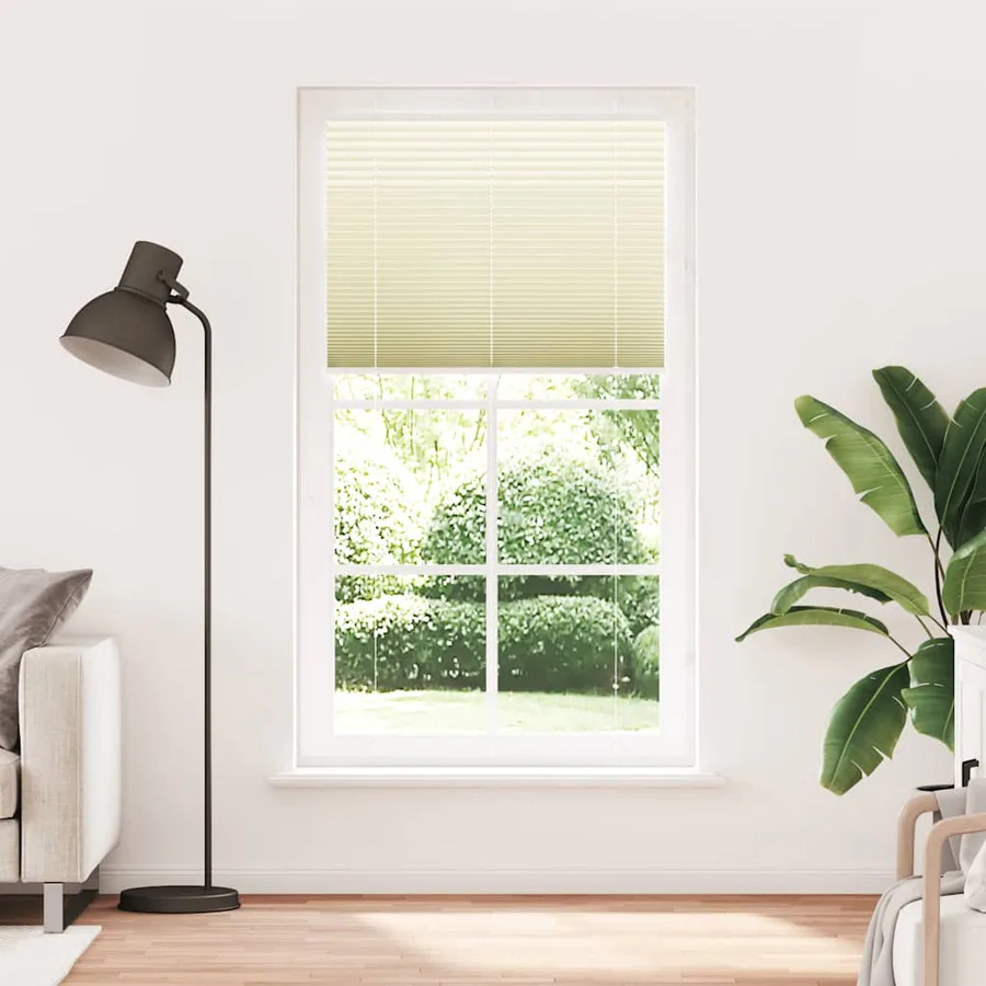 Store plissé crème 105x200cm largeur du tissu 104,4cm polyester - 2