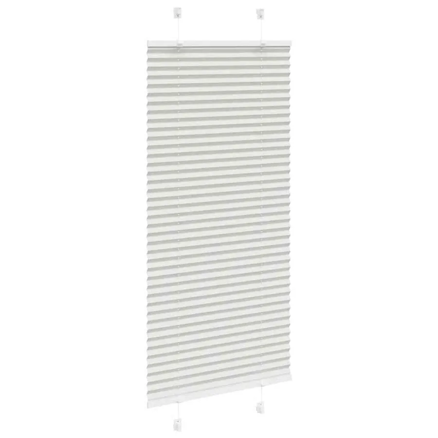 Store plissé gris clair 65x150 cm largeur du tissu 64,4 cm - 3