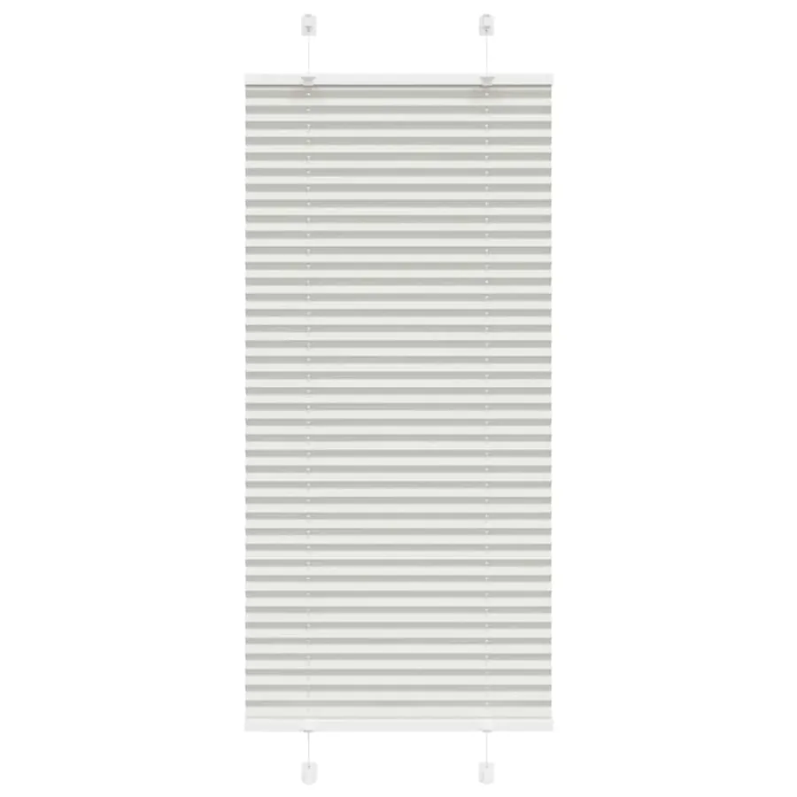 Store plissé gris clair 55x100 cm largeur du tissu 54,4 cm