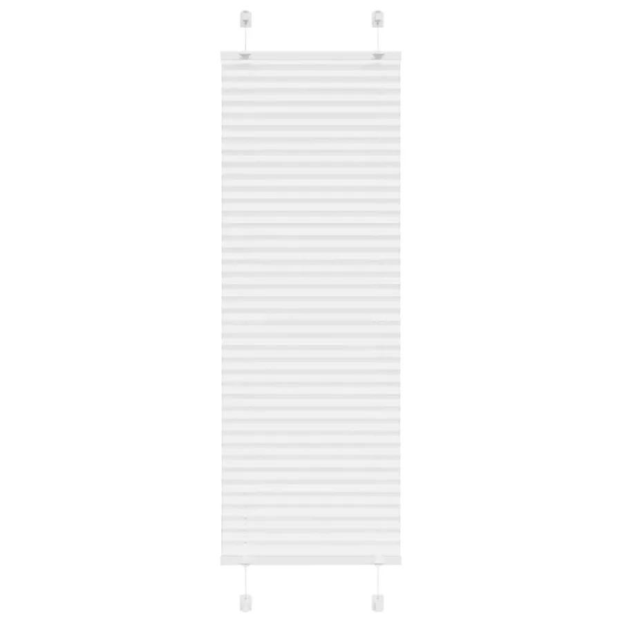 Store plissé blanc 50x150 cm largeur du tissu 49,4 cm polyester