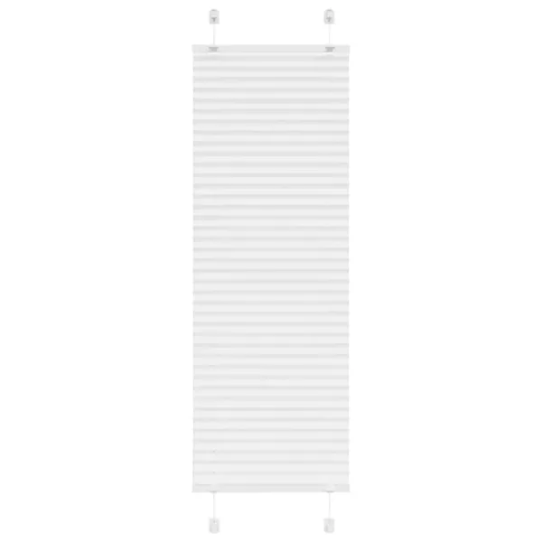 Store plissé blanc 50x150 cm largeur du tissu 49,4 cm polyester